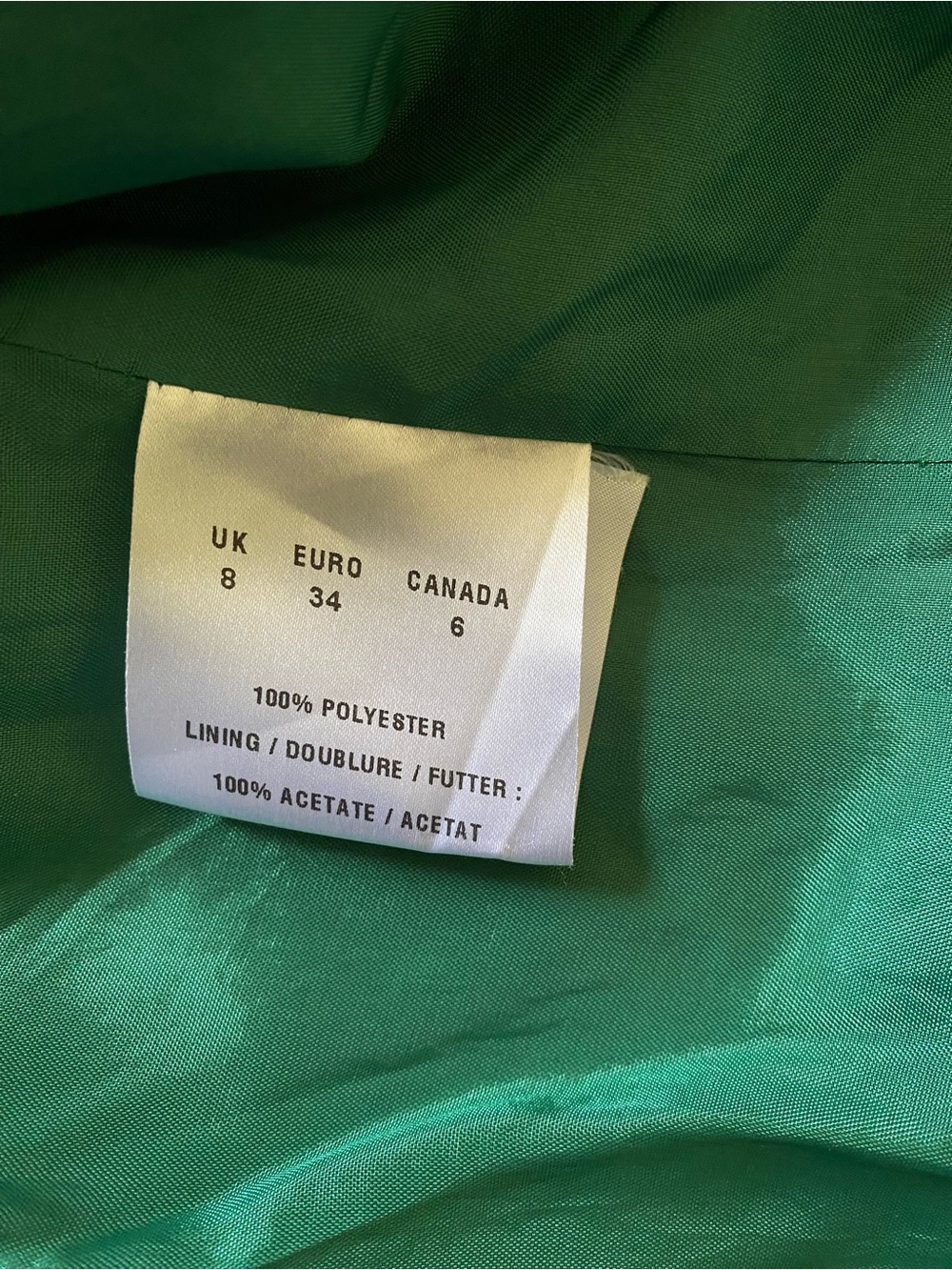 Vintage Black Women's Tailored Blazer with Green Lining and Cuff Detail - Picture 11 of 14